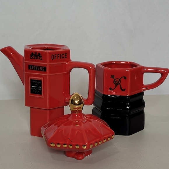 Memories Of London Collection Post Box Tea For One 3 piece Teapot - Picture 6 of 10